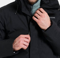 Didricksons Akilles Hooded Parka Coat in black - men's jacket - view 6