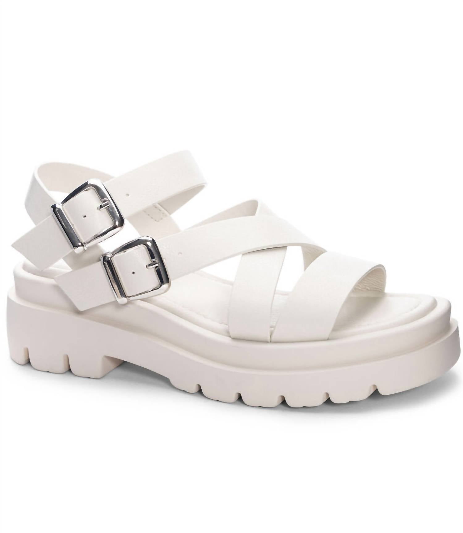 CHINESE LAUNDRY Women's Khan Smooth Sandals in bone - women's sandal