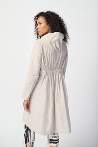 Joseph Ribkoff - Memory Woven Hooded Trapeze Coat