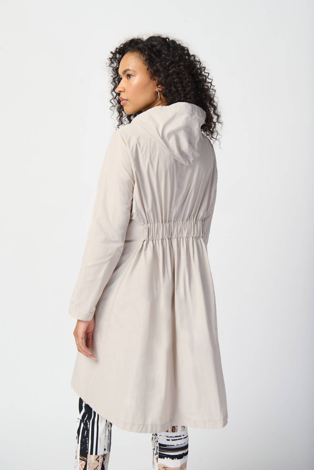 Joseph Ribkoff - Memory Woven Hooded Trapeze Coat