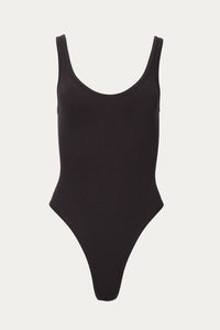 RIBBED STRETCH-MODAL BODYSUIT