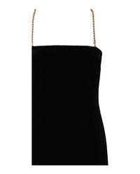 Salvatore Ferragamo - Women's Midi Tube Dress With Twisted Chain Straps