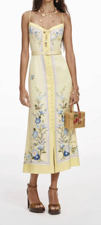 Self-Portrait - SPAGHETTI STRAPS MIDI DRESS
