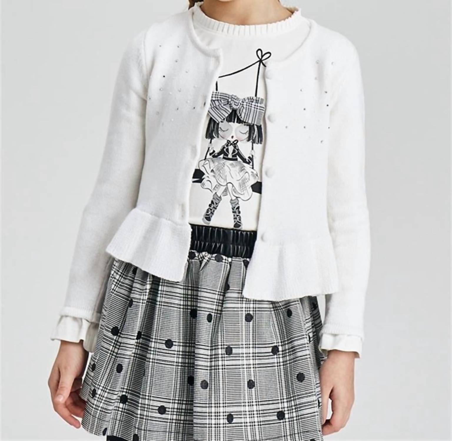 Mayoral Sparkle Cardigan in white - item