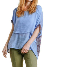 Umgee - Animal Print Layered Top