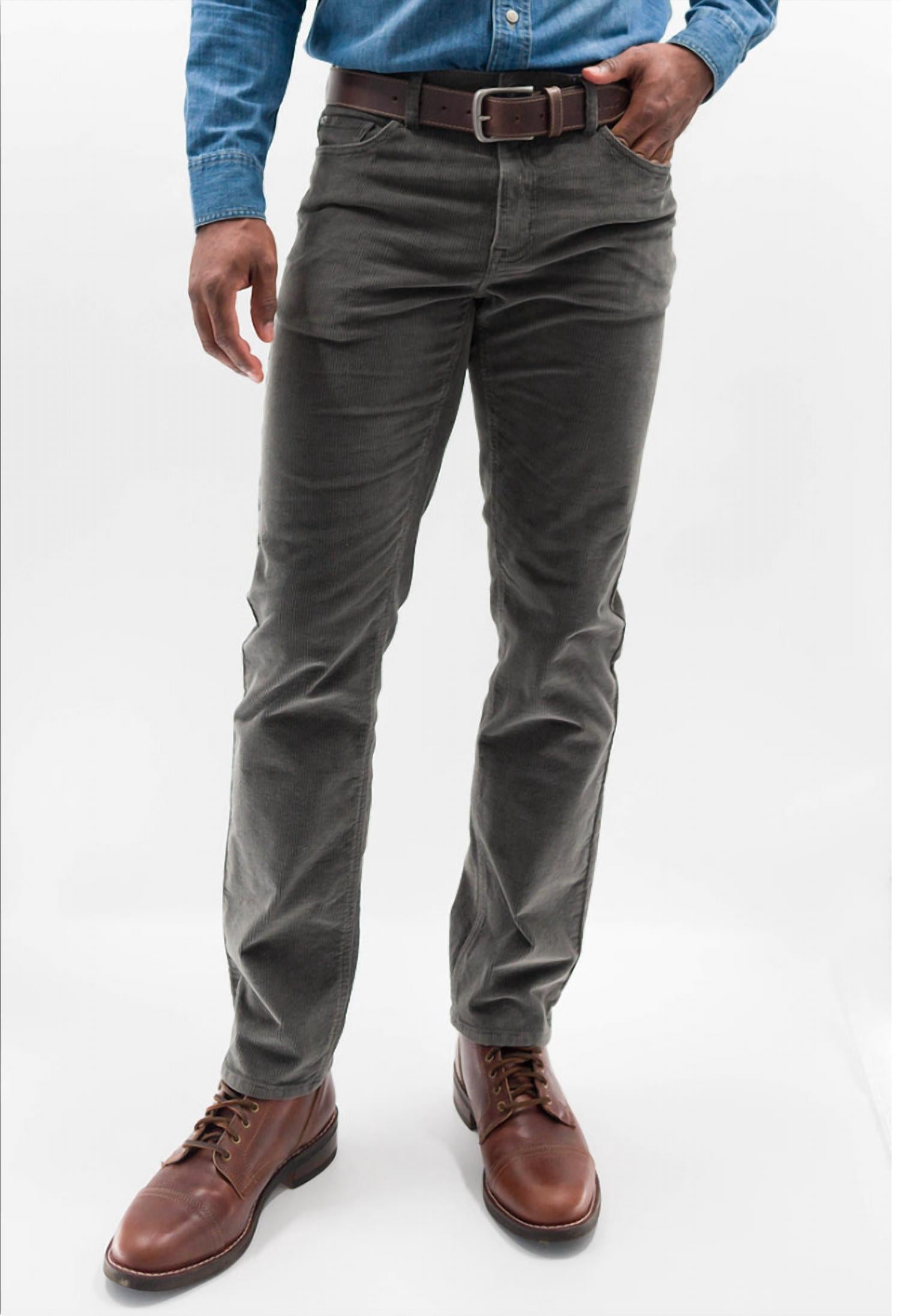 DEVIL-DOG Stretch Cords Pant in carbon - men's pants