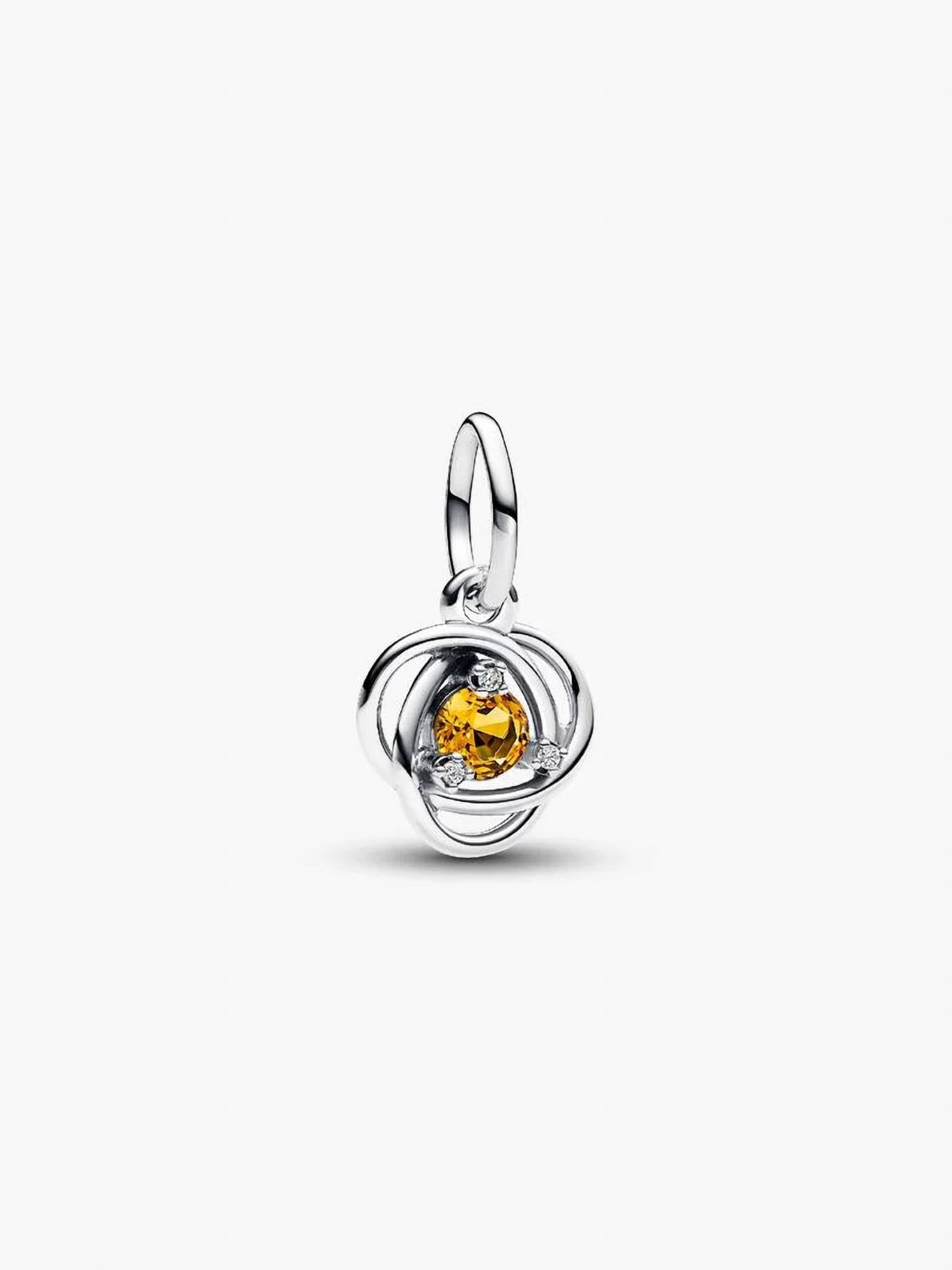Pandora Honey Eternity Circle Dangle Charm in silver - women's jewelry