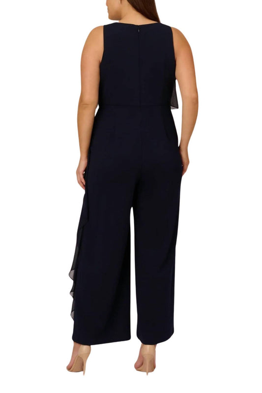 Adrianna Papell - Wide Leg Crepe Jumpsuit