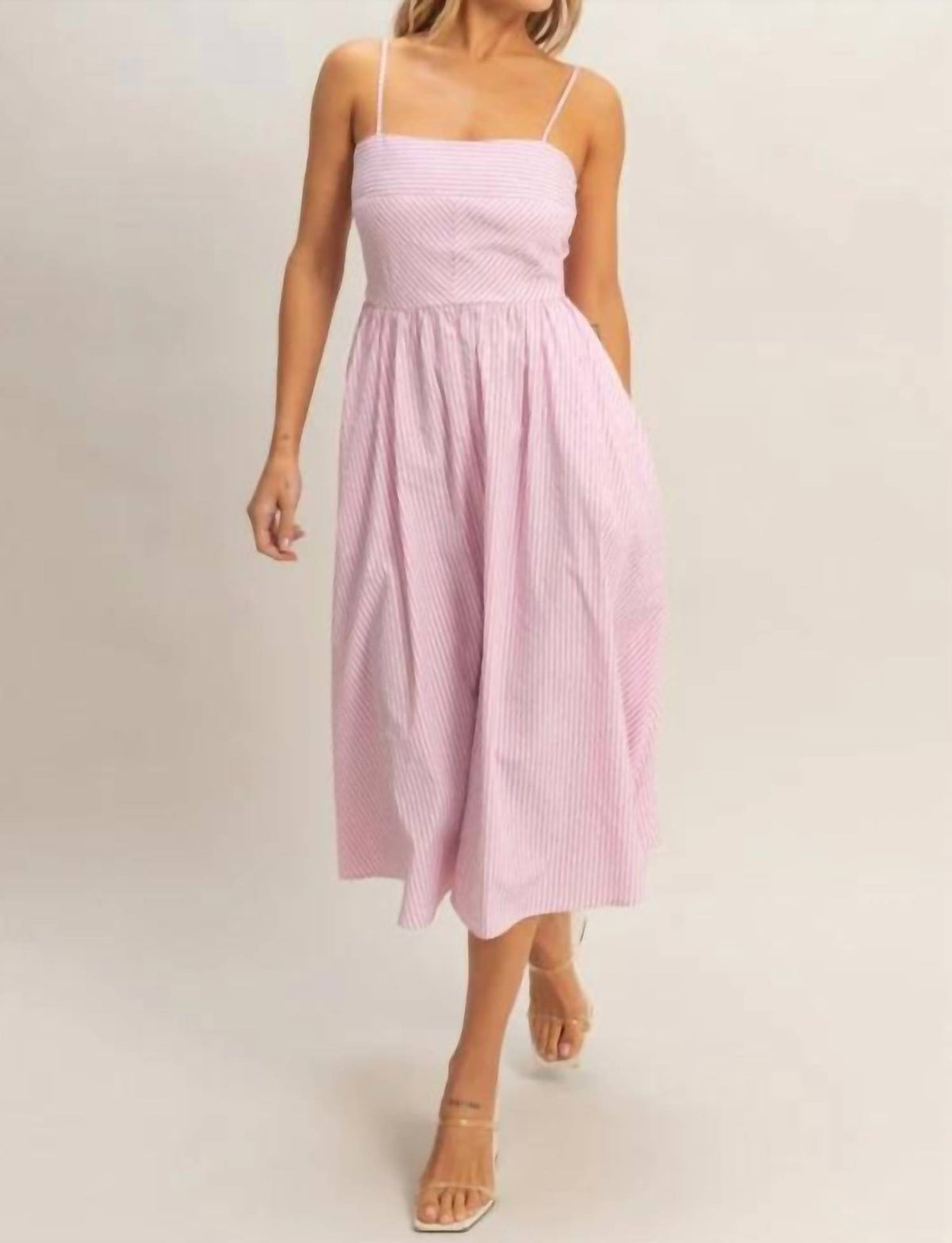 Hyfve - Striped Spaghetti Strap Dress