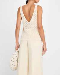 Naadam - Pima Cotton Artisanal Stitch Tank Top