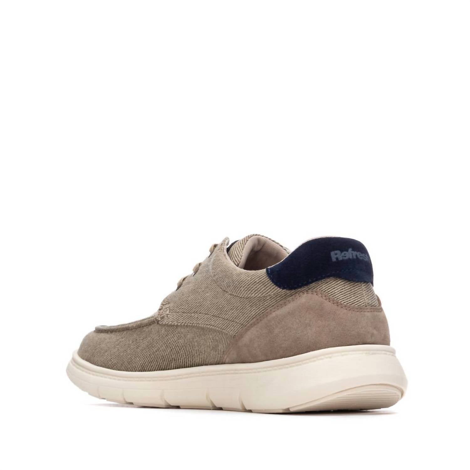 Xti Men's Ultra Light Comfort Boat Shoes in taupe - men's shoe - alternate view