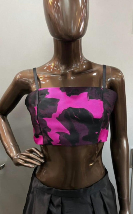 Zinzane - Zinzane Abstract Floral Bandeau and Jacket Set