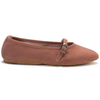 Blublonc - Women's Natalie Mary Jane Strap Detail Flats