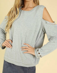 Honey Punch - Distressed Grommet Top