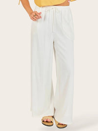 Sadie & Sage - Women's Sugarloaf Wide Leg Linen Pant