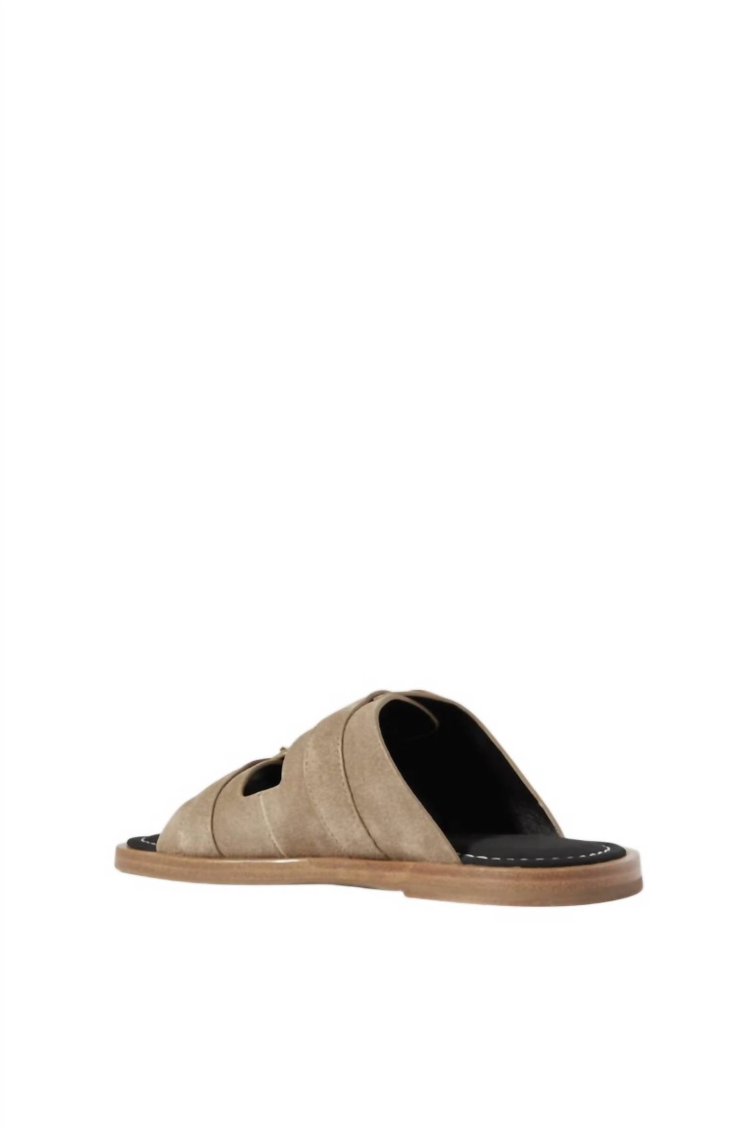 Rag & Bone - Women's Trinity Slides Suede Slip-on Flat Sandals