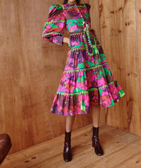 Celia B - Tiered Hasu Midi Dress