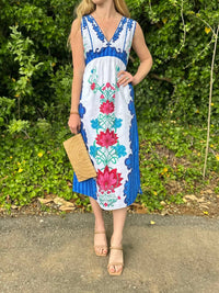 Celina Moon - Women's Sable Midi Dress - blue - clothing - dresses