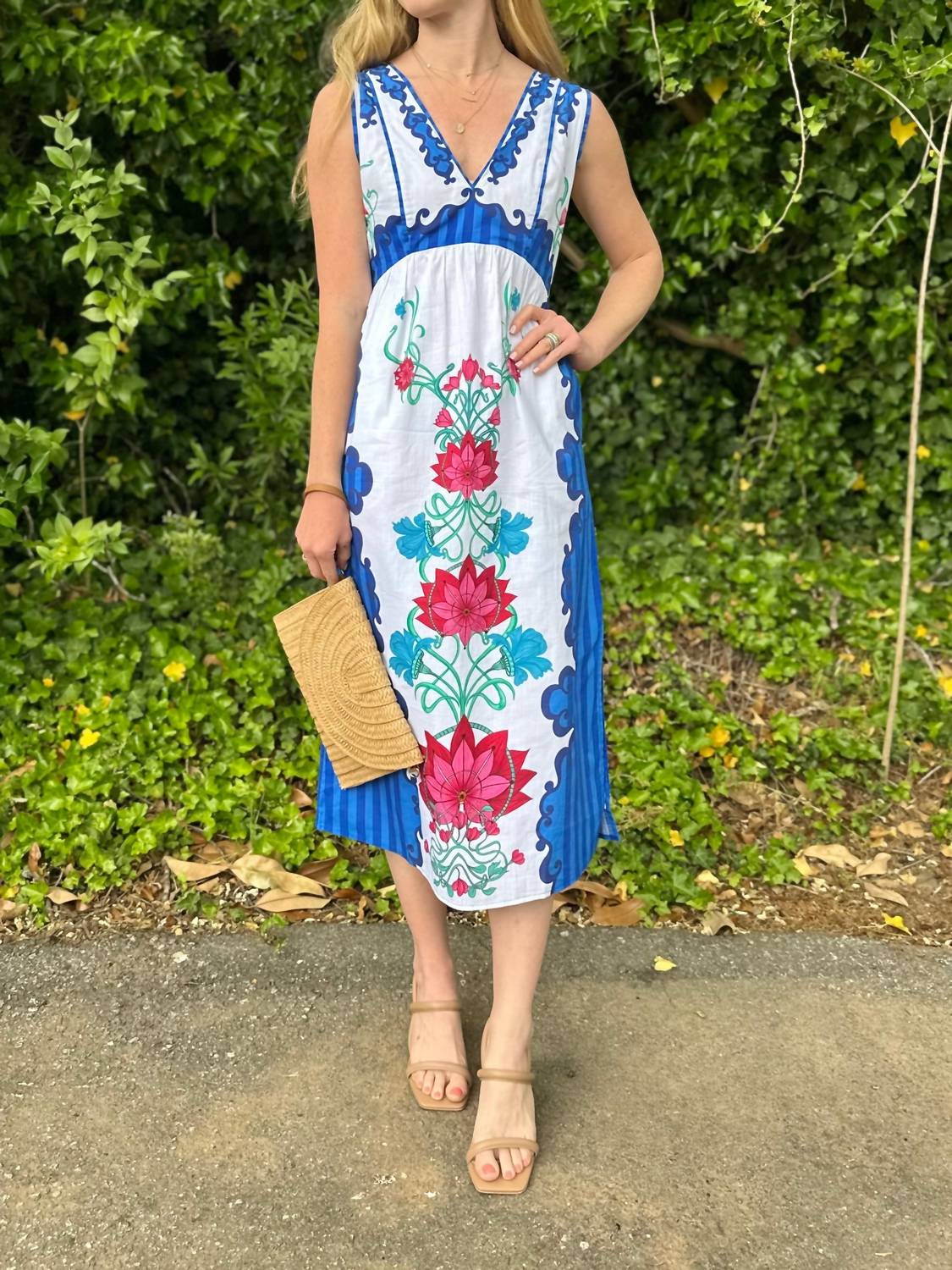 Celina Moon - Women's Sable Midi Dress - blue - clothing - dresses