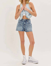 Cello - Cheetah Rhinestone Short