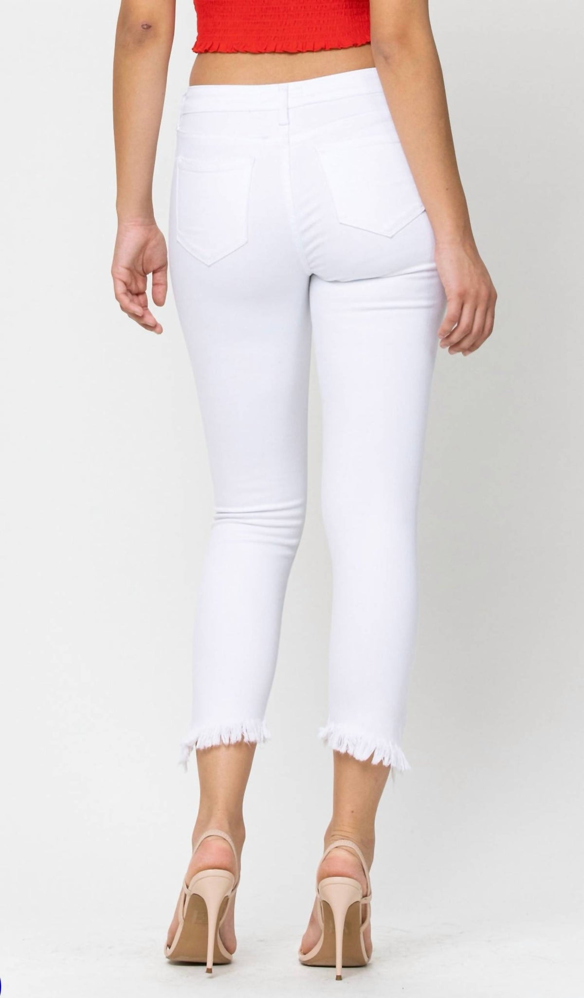 Cello - Mid Rise Crop Skinny Jeans
