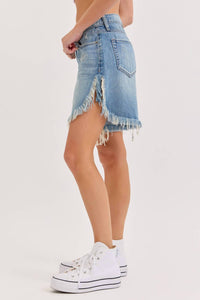 Cello - Mid Waisted Cut Off Shorts