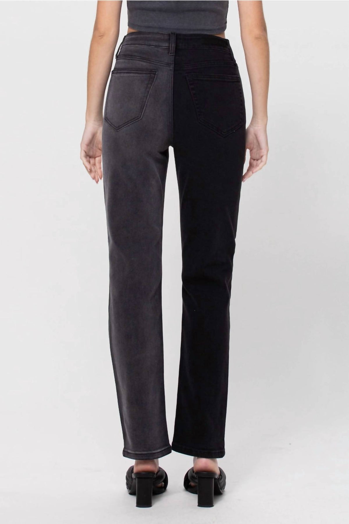 Cello - Tonya Two Tone High Rise Jeans