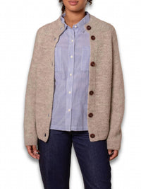 Celtic & Co. - British Wool Moss Stitch Cardigan