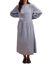 Celtic & Co. - Button Front Midi Shirt Dress
