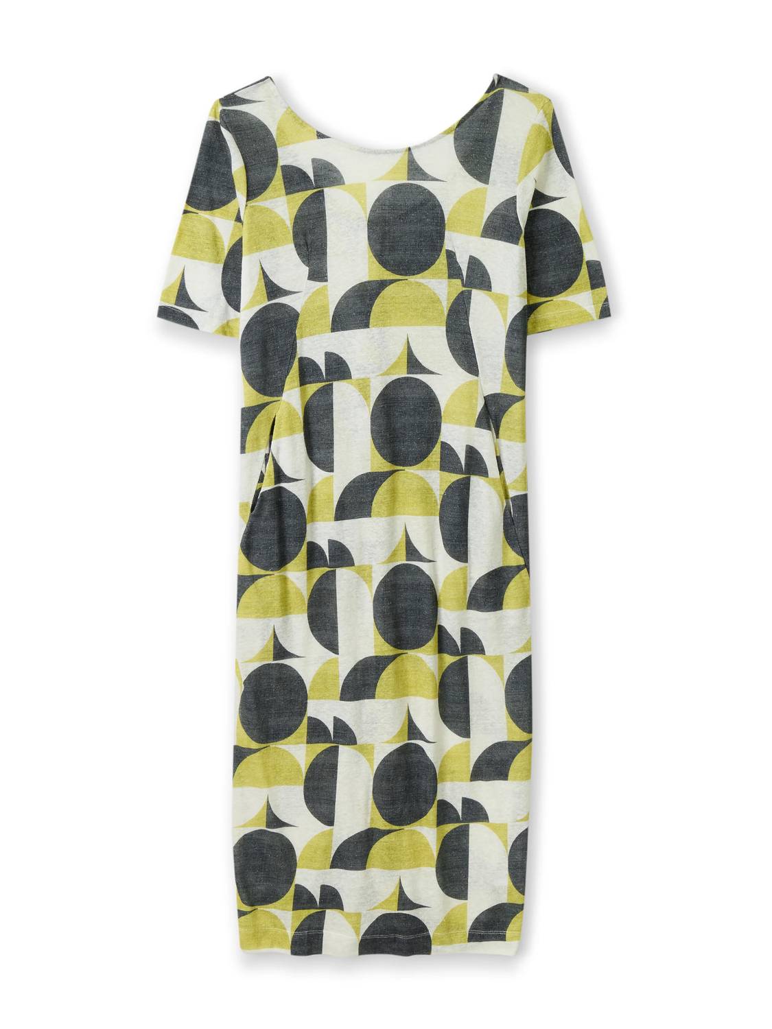 Celtic & Co. - Linen Blend Button Back Midi Dress