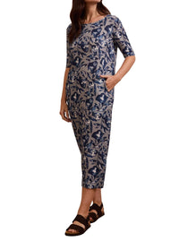 Celtic & Co. - Linen Cotton Blend Button Back Dress