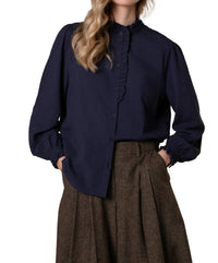 Celtic & Co. - Textured Frill Collar Blouse
