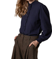 Celtic & Co. - Textured Frill Collar Blouse
