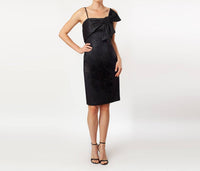 Cenia - The Corday Bow Sheath Dress - black - clothing - dresses