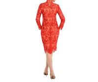 Cenia - The Gardner Mock Neck Lace Sheath Dress - clothing - dresses - long - sleeve