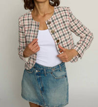 Central Park West - Big Button Collarless Jacket