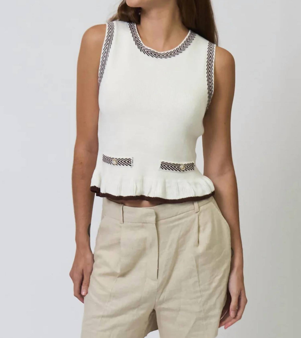 Central Park West - Chloe Ruffle Hem Top