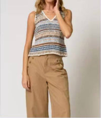 Central Park West - Marlon Textured Stitch Tank
