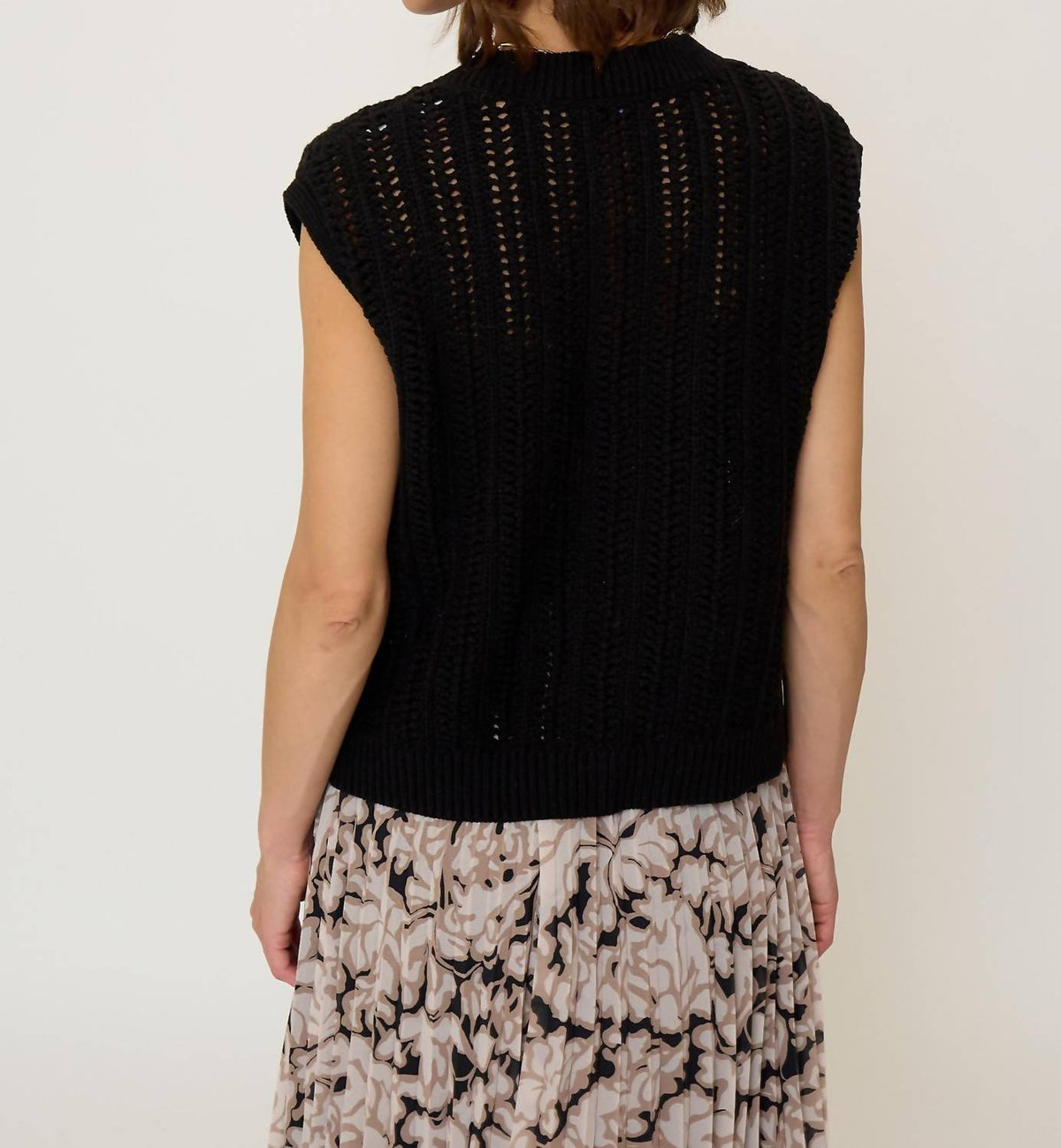 Central Park West - Rose Open-Knit Cardigan