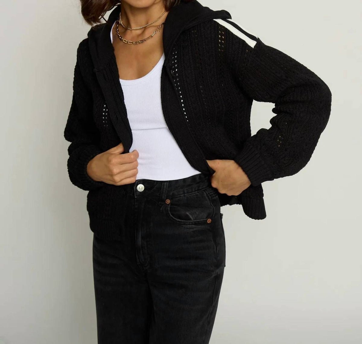 Central Park West - Sweater Bomber Jacket