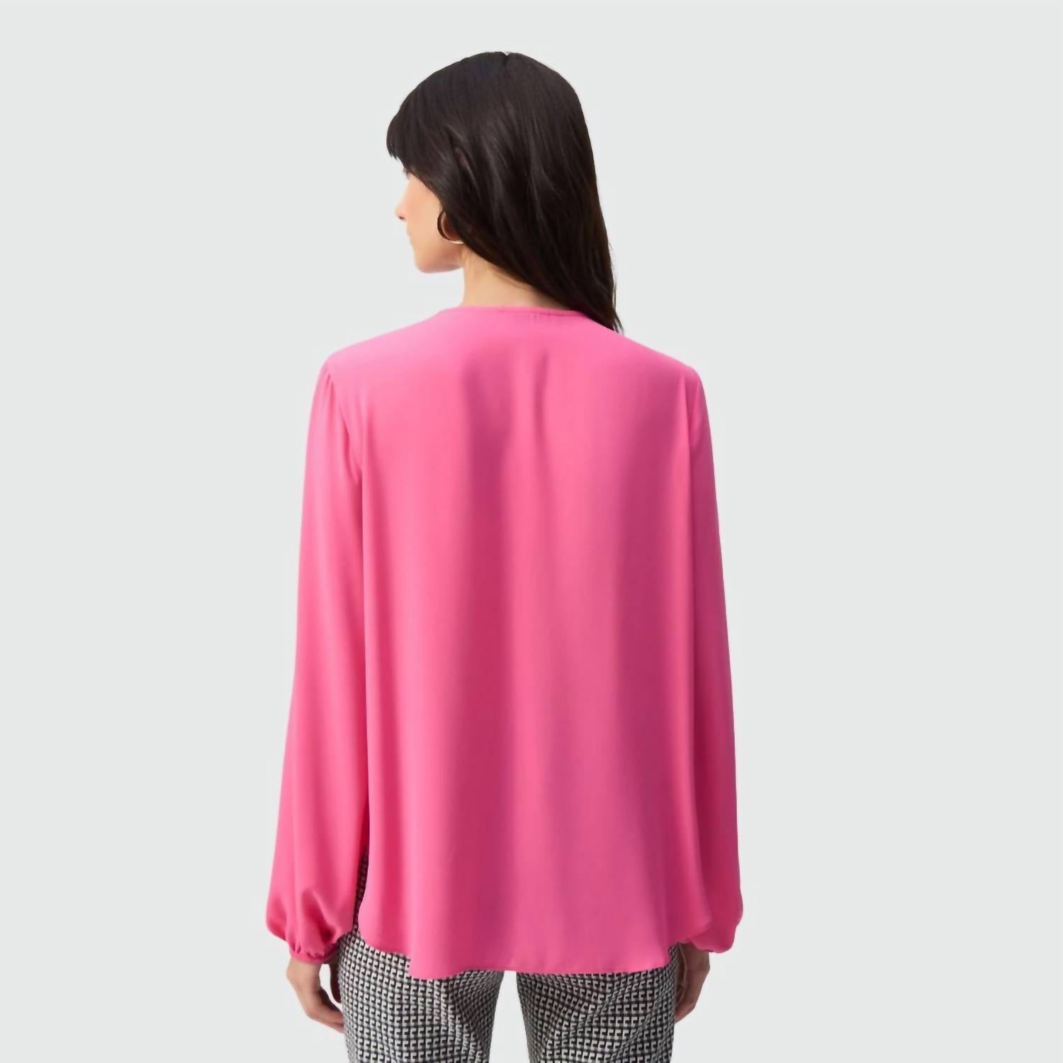 Joseph Ribkoff - Faux Wrap Georgette Top