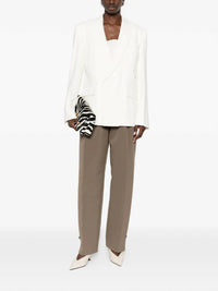 VICTORIA BECKHAM Double Breasted Jacket in ivory - women's jacket