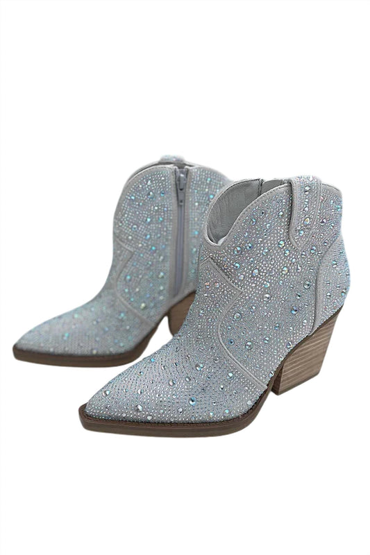 Very G - Women's Austin Rhinestone Ankle Boots