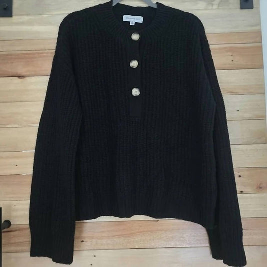 Something Navy - Henley Cashmere Sweater