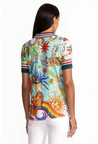 Johnny Was - JANIE FAVORITE SHORT SLEEVE SWING POLO
