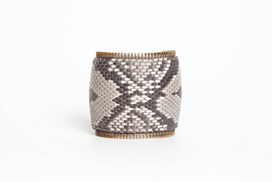 Avenue Chic - Women's Python Zipper Large Cuff