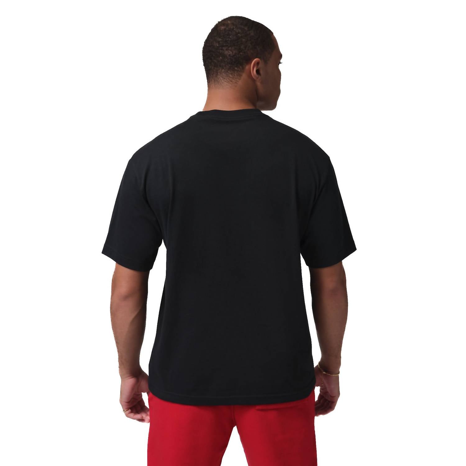 Jordan Men's Sneaker Patch T-shirt in black - men's sweater - detail view