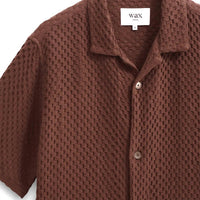 Wax London - Lido Box Dobby Weave Short-sleeve Shirt
