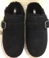 Fitflop - Women's Chrissie Buckle Suede Shearling Slippers