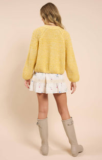 Sadie & Sage - Sunroof Half Buttoned Cardigan